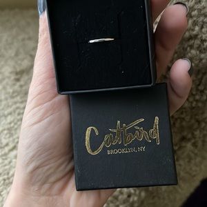 Catbird classic hammered silver ring, sz 6